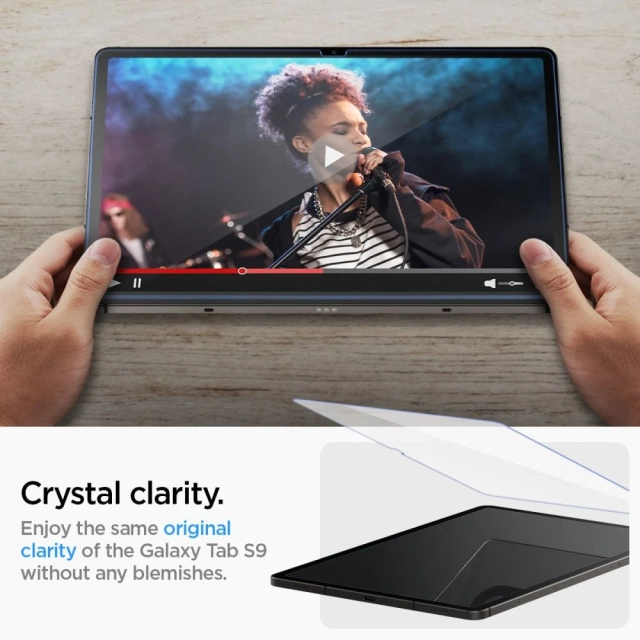 Загартоване скло Spigen Glas.tR "EZ Fit" для Samsung Galaxy Tab S9 11.0 X710 / X716B Clear