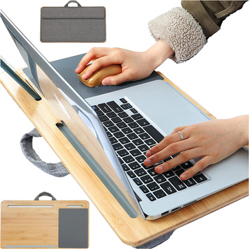 Laptop table stand, phone holder, tablet, Alogy bamboo mouse pad, knee pad for bed