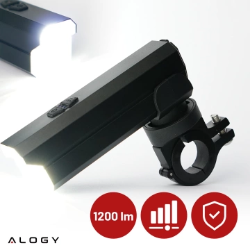 Světlo na kolo Přední LED světlo na kolo Osvětlení na kolo Vodotěsné IPX5 Alogy P12 Bike Light Black