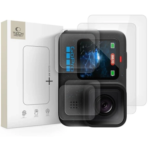 Szkło Hartowane do GoPro Hero 9-12 Tech-Protect Glass Fit+ 2-Pack