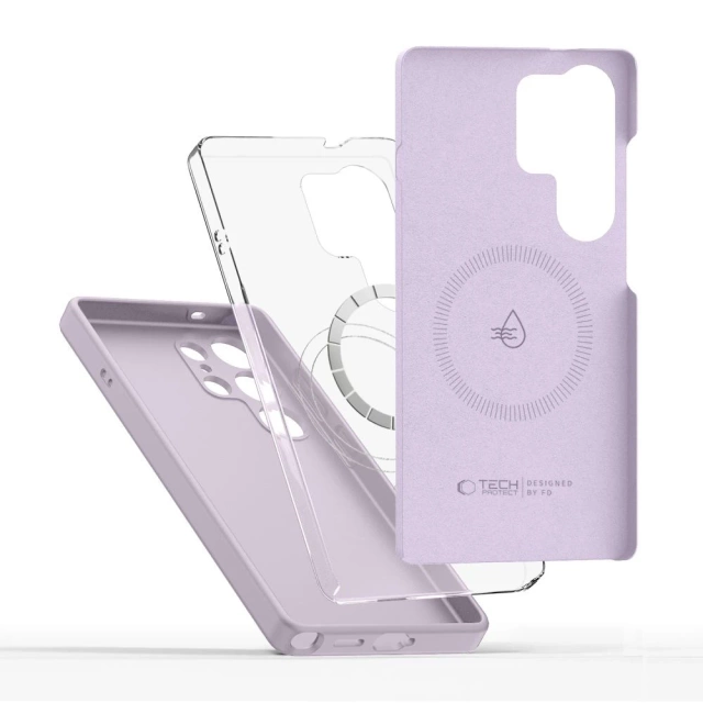 Etui do Samsung Galaxy S25 Ultra Tech-Protect Liquid Silicone MagSafe Mauve
