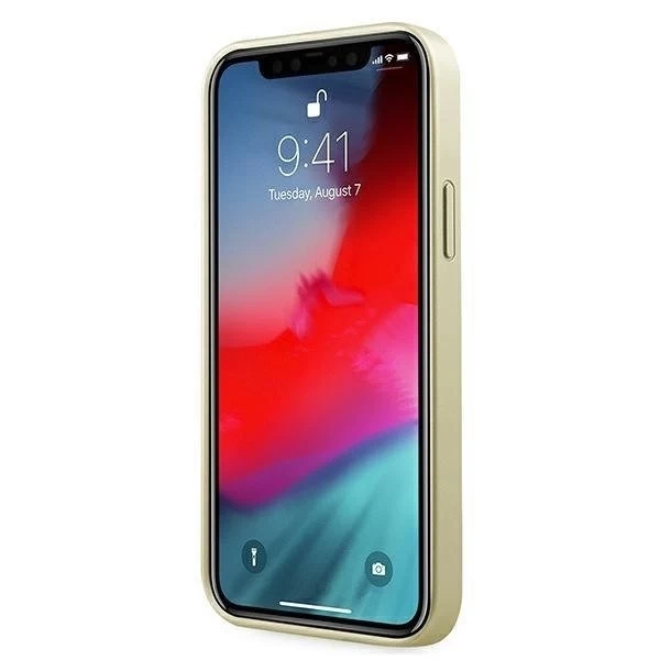 Guess GUHCP12LIGLGO iPhone 12 Pro Max 6,7 "złoty/zlaté pevné puzdro Iridescent