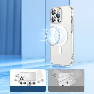 Magnetické puzdro Joyroom 14D Magnetické puzdro pre iPhone 14 Plus Kompatibilné s priehľadným MagSafe (JR-14D7)