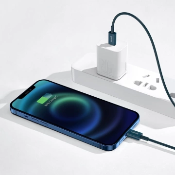Kábel USB-C do Lightning Baseus Superior Series, 20W, PD, 2m (niebieski)