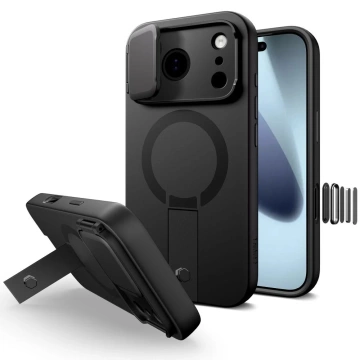 Etui Ochronne do iPhone 17 Pro Tech-Protect Kevlar Aura MagSafe Black