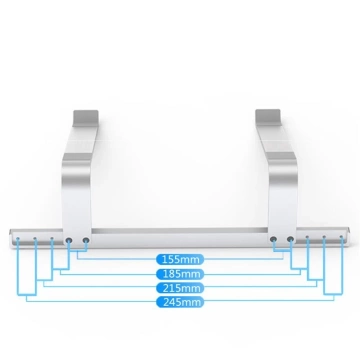 Alustand ”2” universal laptop stand silver