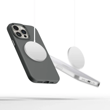 Etui do iPhone 15 Pro Max Tech-Protect Silicone Pure MagSafe Clay