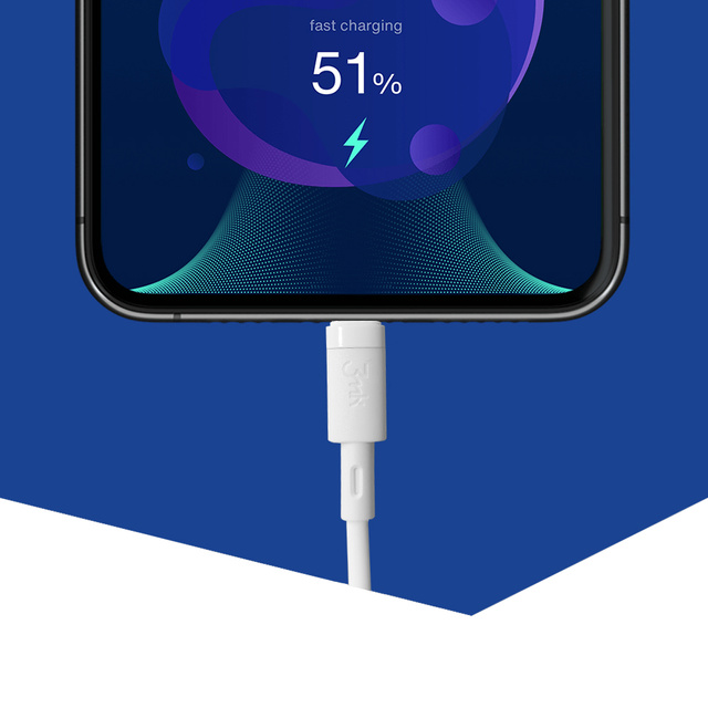 3mk Hyper Silicone Cable USB-C to USB-C Type C PD QC3.0 60W 3A 1m White