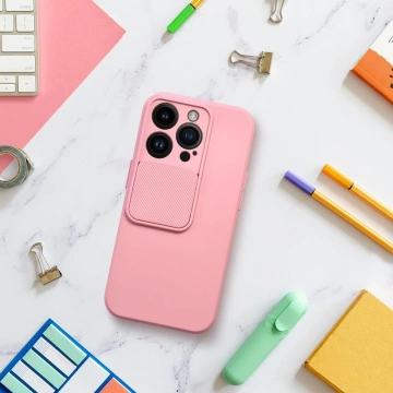 SLIDE puzdro pre IPHONE 14 Pro Max svetlo ružové