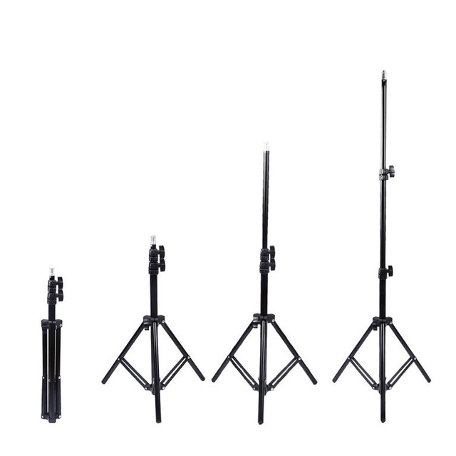 Puluz statív 1,1 m s RGBW LED osvetlením 26 cm vlog / stream / smartphone PKT3044