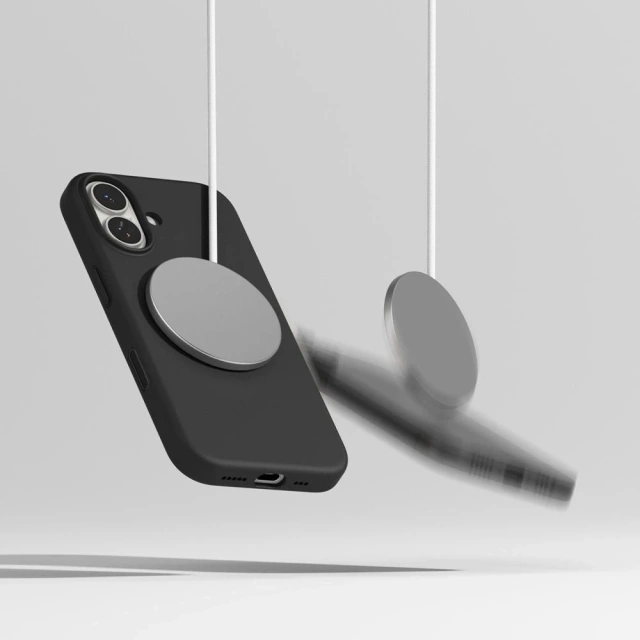Etui do iPhone 17 Ringke Silicone Magnetic MagSafe Czarne