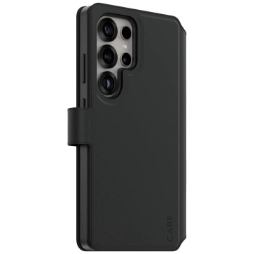 Case for Samsung Galaxy S25 Ultra CARE by PanzerGlass Feature Tango Wallet 2in1 Black