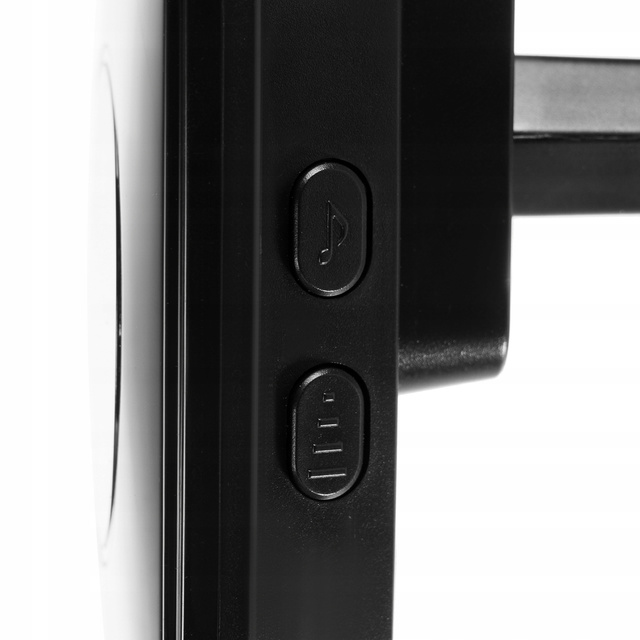 Бездротовий дверний дзвінок Ворота водонепроникні IP44 зовнішні 300 м 21803 чорний