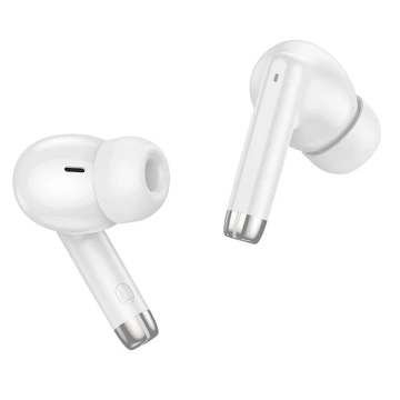 Slúchadlá Hoco EQ2 TWS, biele, Bluetooth 5.3, puzdro, 7h prevádzková doba