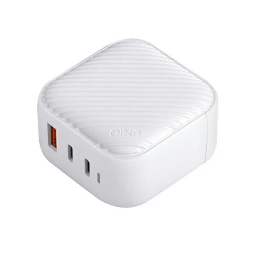 UNIQ Nástěnná nabíječka Verge Pro 66W Gan USB-C bílá/cloud bílá