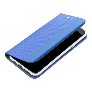 SENSITIVE Book Case für Samsung S25 Edge, blau, TV-Ständer
