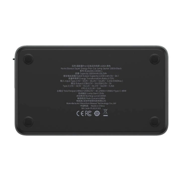 Powerbanka / štartér Baseus Super Energy PRO štartér do auta, 1600 A, USB (čierny)