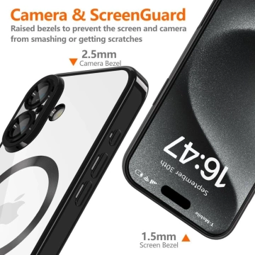 Etui für iPhone 16e Tech-Protect MagFlex MagSafe Shiny Black