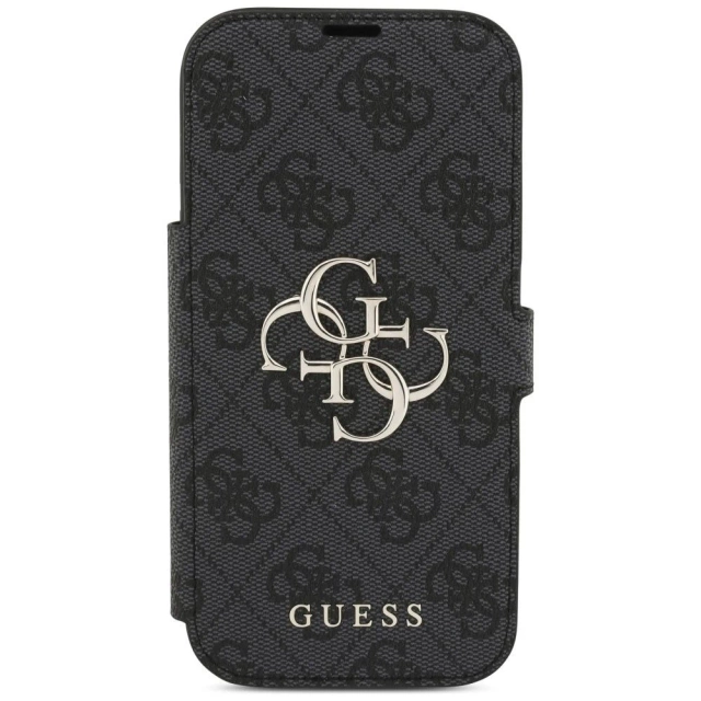 Etui Guess Book 4G Metal Logo do iPhone 17 Pro Black