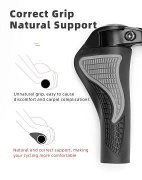 Sada držáků na kolo Rockbros BT1007W s rohy – bílá