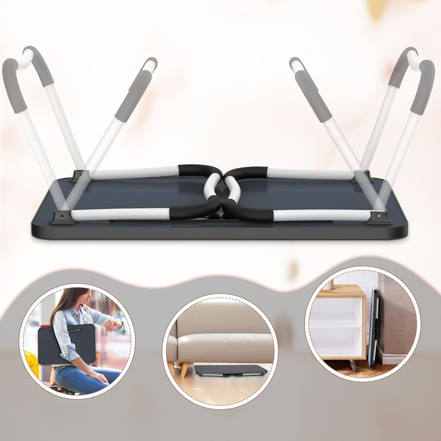 Portable Folding Laptop Table Notebook Bed Desk Breakfast Laptop Stand MacBook Black