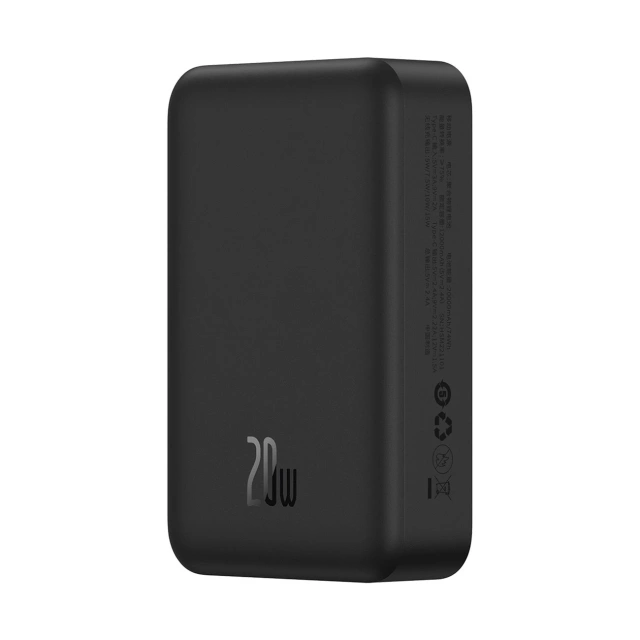 Powerbank Baseus Magnetic Mini 20000 mAh 20W Czarny + Kabel USB-C