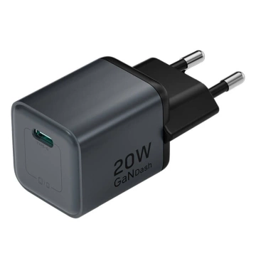 Зарядний пристрій GaN Vention USB-C 20 Вт сірого кольору