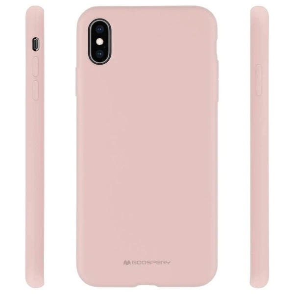 Silikónový obal na telefón Mercury pre iPhone 12/12 Pro ružový pieskový/ružový pieskový
