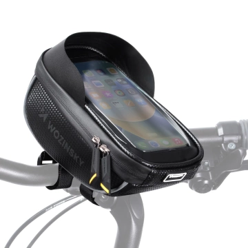 Wozinsky bicycle handlebar bag with phone case 1 l black (WBB16BK)