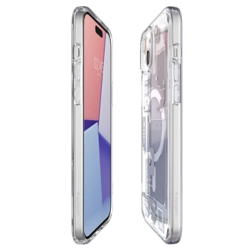Etui Spigen Ultra Hybrid Mag MagSafe для Apple iPhone 15 Plus Zero One White