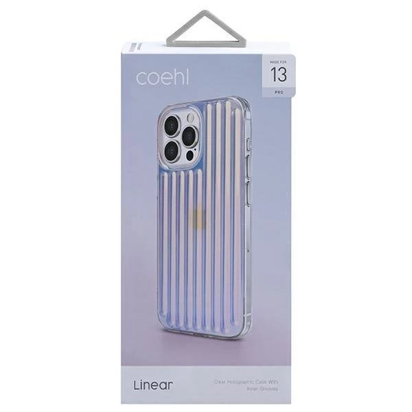 UNIQ etui Coehl Linear iPhone 13 Pro / 13 6,1" opál/duhovka