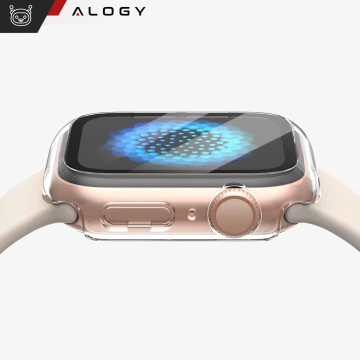 Захисний чохол Alogy Protector Case 2-в-1 зі склом для Apple Watch 10 46 мм прозорий