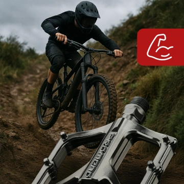 Plošinové pedály pro MTB kola, hliník 9/16" Černá hliníková sada [2 ks]