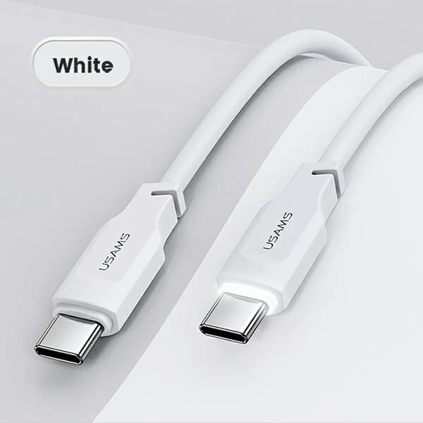 USMAS USB-C to USB-C PD Fast Charging Cable 1.2m white