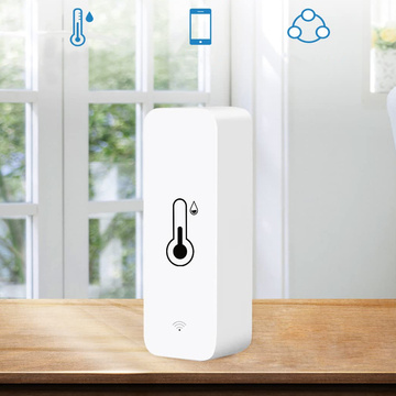 Smart kit 2x WiFi Alogy snímač teploty a vlhkosti Tuya Smart Life Monitor teplomer biely