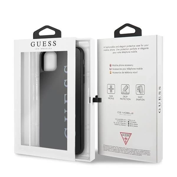 Guess GUHCN65LGMLBK iPhone 11 Pro Max černé/černé pevné pouzdro Glitter Logo