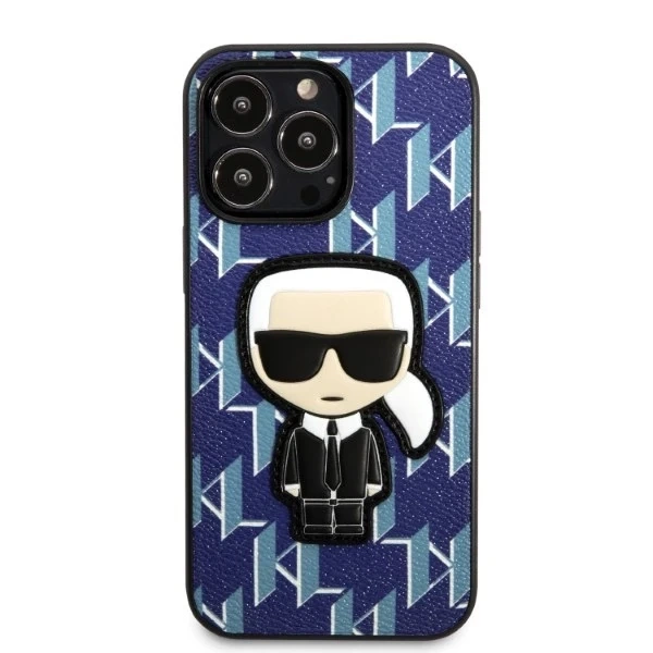 Etui Karl Lagerfeld KLHCP13XPMNIKBL pro iPhone 13 Pro Max 6,7" pevné pouzdro Monogram Ikonik Patch