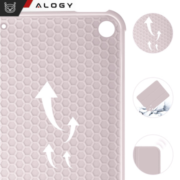 Puzdro na Apple iPad 10.2 9 Gen 8/7 2021/2020/2019 Smart Pencil Case Alogy TPU Kryt na tablet ružový