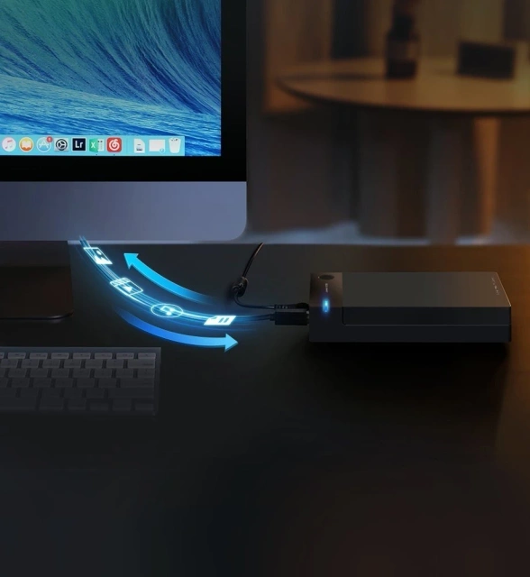 Корпус жорсткого диска Ugreen SATA 3.5'' USB 3.0 чорний (50422)