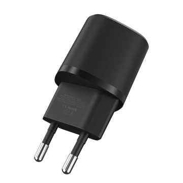 C20W MINI 2-PORT NETWORK CHARGER PD20W/QC3.0 BLACK