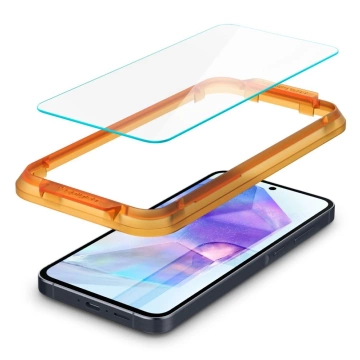 Tvrdené sklo Spigen Alm Glas.tR 2-balenie pre Samsung Galaxy A55 5G Clear