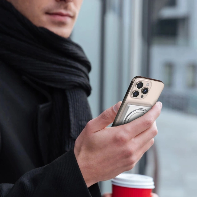 Powerbank Dudao K28 10000mAh 22.5W MagSafe Podstawka Szary