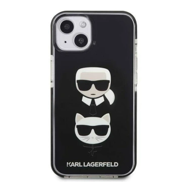 Ochranné puzdro na telefón Karl Lagerfeld KLHCP13STPE2TK pre Apple iPhone 13 Mini 5,4" pevné puzdro čierne/čierne Karl
