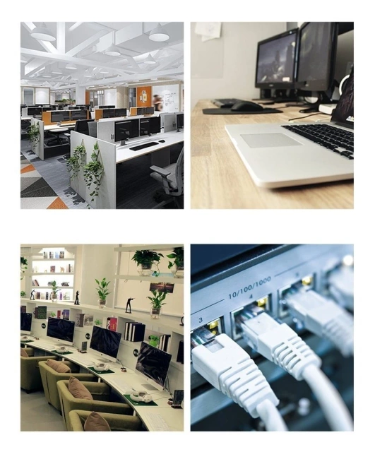 Cable UGREEN Ethernet patch cord RJ45 Cat 8 T568B 2m black (70329)