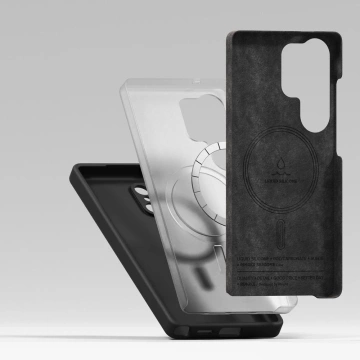 Etui für Samsung Galaxy S25 Ultra Schwarz Ringke Silikon Magnetisch MagSafe