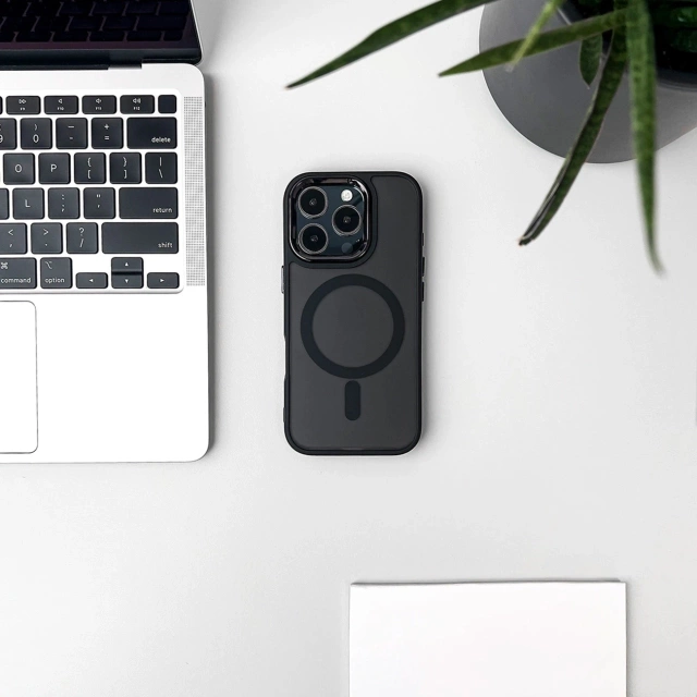 Etui do Samsung Galaxy S25 Wozinsky Glitter MagSafe Czarne Brokatowe