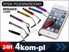 Stylus pre dotykové obrazovky s mini jack vešiakom.Telefón,Tablet.MULTI-FAREBNÝ