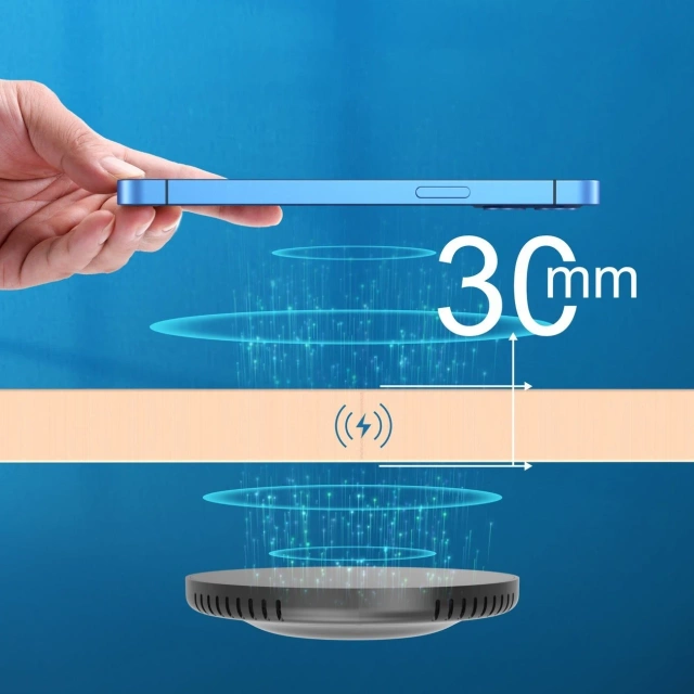 Choetech Untertisch-Induktionsladegerät 10W EU Ladegerät mit Stromkabel schwarz (T590-F)