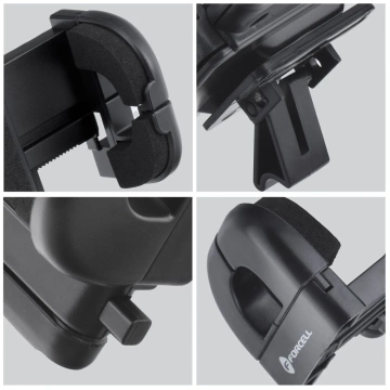 Forcell Regular 2in1 Autohalterung Gitter/Glasarm 17cm Schwarz