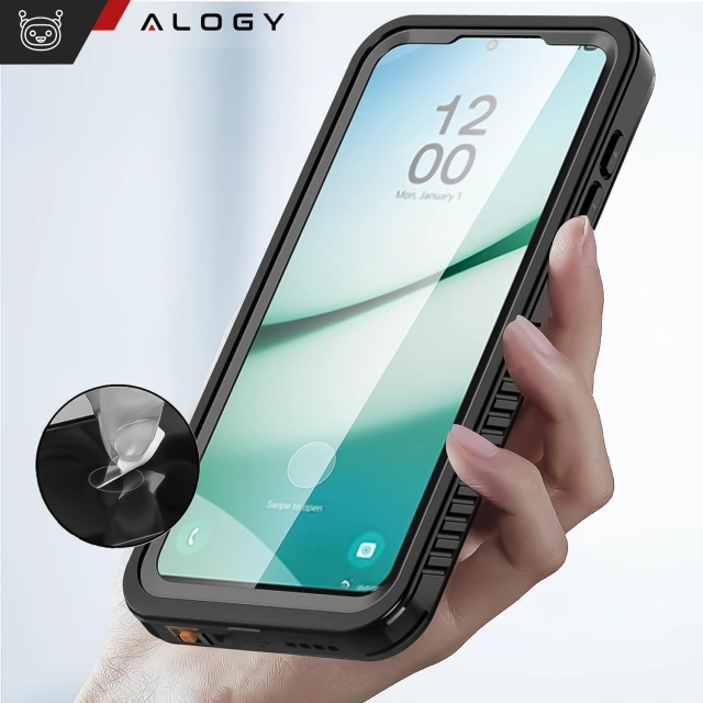 Etui Wodoodporne do Samsung Galaxy S25 Plus Alogy HydroArmor™ IP68 Case z przezroczystym tyłem Pancerna obudowa 360